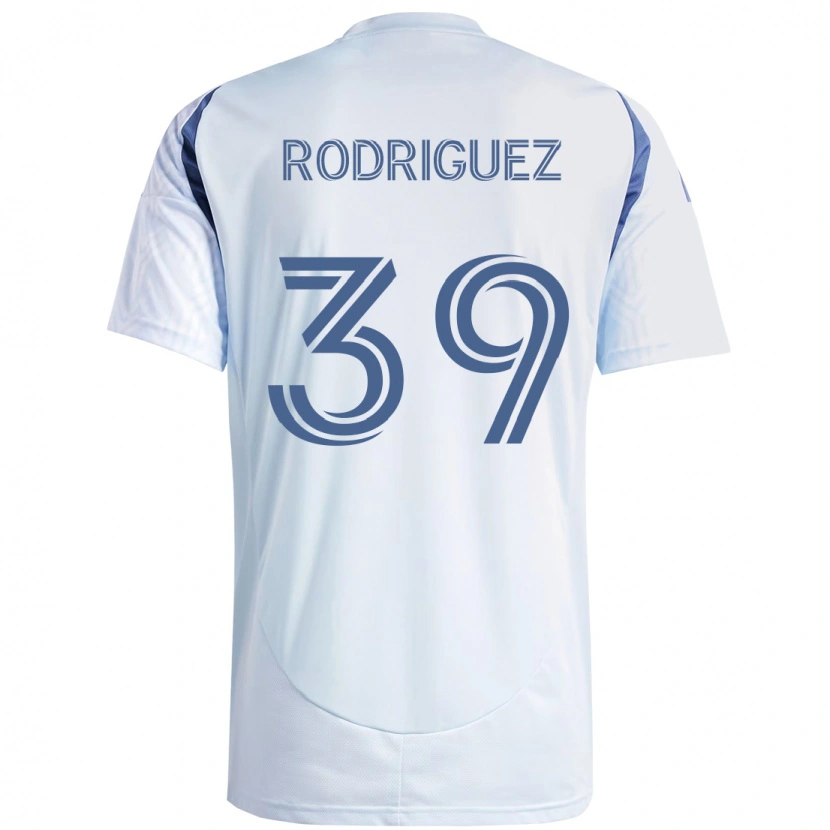 Danxen Criança Camisola Allan Rodriguez #39 Azul Celeste Claro Azul Alternativa 2025/26 Camisa