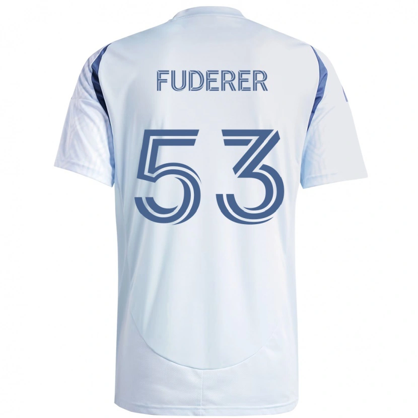 Danxen Criança Camisola Jake Fuderer #53 Azul Celeste Claro Azul Alternativa 2025/26 Camisa