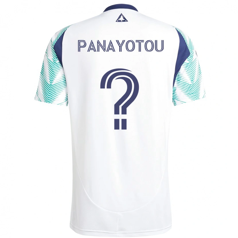 Danxen Criança Camisola Jack Panayotou #0 Branco Azul Alternativa 2025/26 Camisa