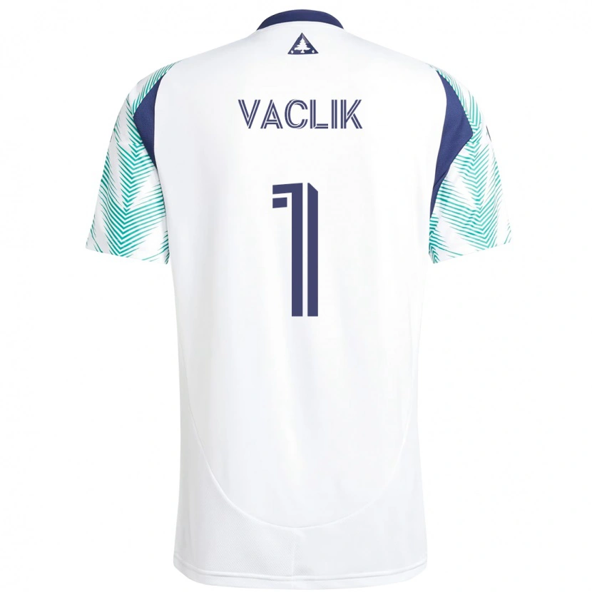 Danxen Criança Camisola Tomas Vaclik #1 Branco Azul Alternativa 2025/26 Camisa