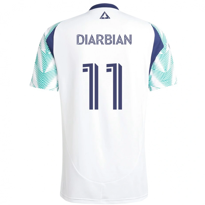 Danxen Criança Camisola Gevork Diarbian #11 Branco Azul Alternativa 2025/26 Camisa