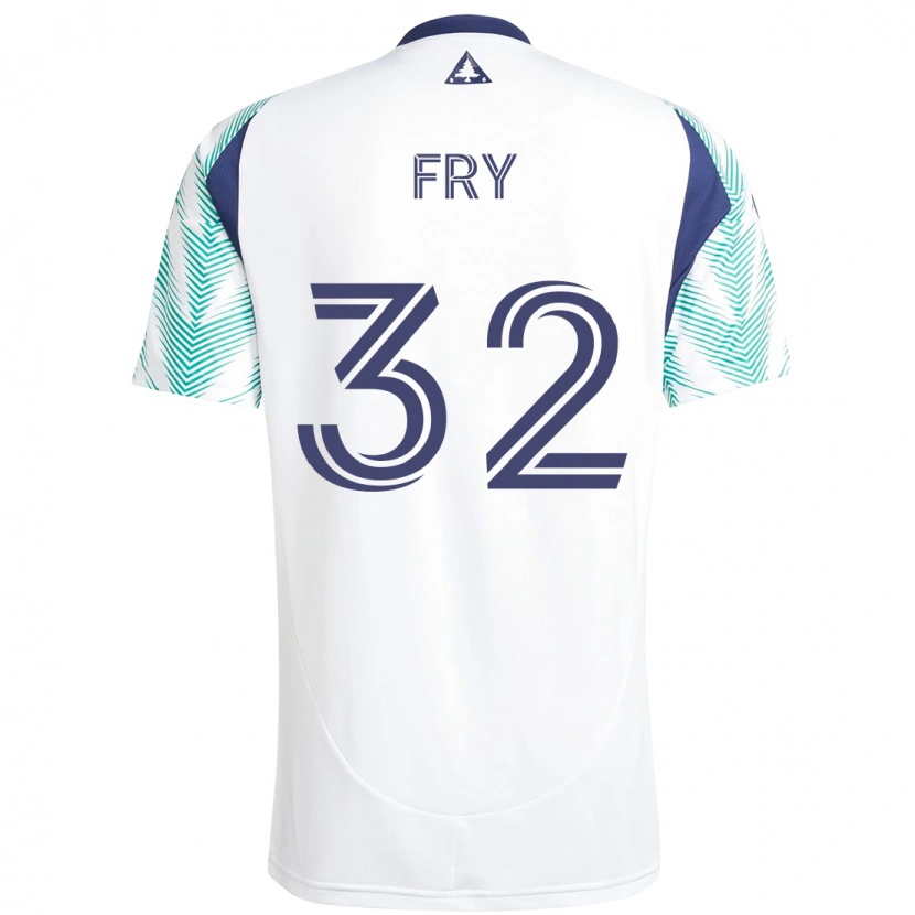 Danxen Criança Camisola Malcolm Fry #32 Branco Azul Alternativa 2025/26 Camisa