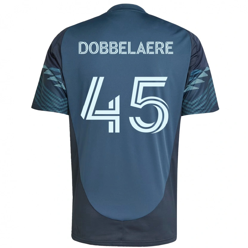 Danxen Criança Camisola Ethan Dobbelaere #45 Azul Claro Alternativa 2025/26 Camisa