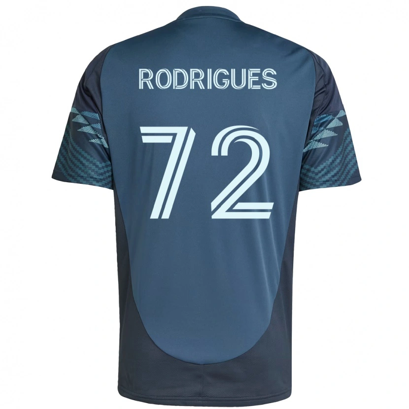 Danxen Criança Camisola Braudílio Rodrigues #72 Azul Claro Alternativa 2025/26 Camisa