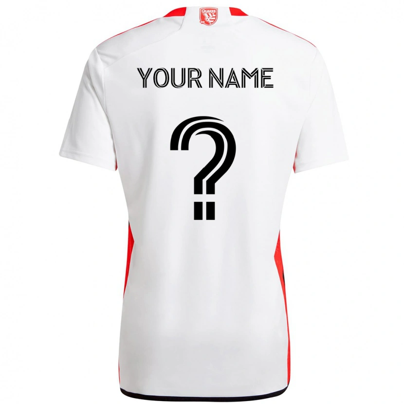 Danxen Criança Camisola Seu Nome #0 Branco Vermelho Alternativa 2025/26 Camisa