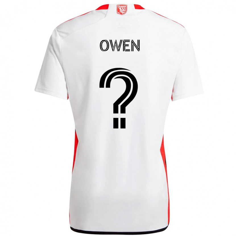 Danxen Criança Camisola Connor Owen #0 Branco Vermelho Alternativa 2025/26 Camisa