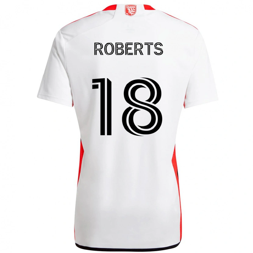 Danxen Criança Camisola Reid Roberts #18 Branco Vermelho Alternativa 2025/26 Camisa