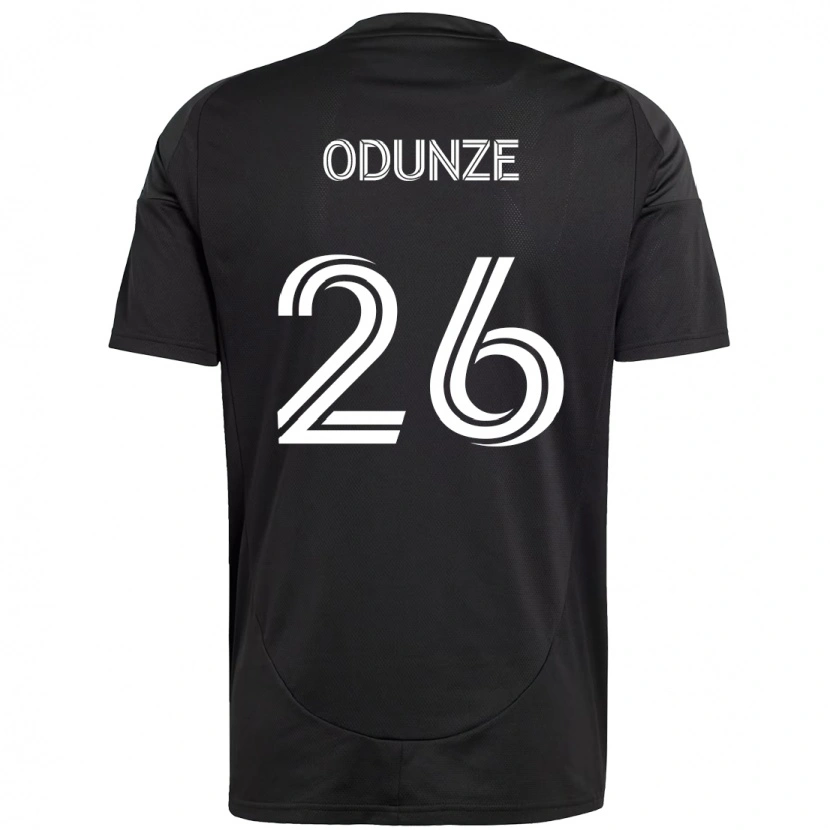 Danxen Criança Camisola Chituru Odunze #26 Preto Branco Alternativa 2025/26 Camisa