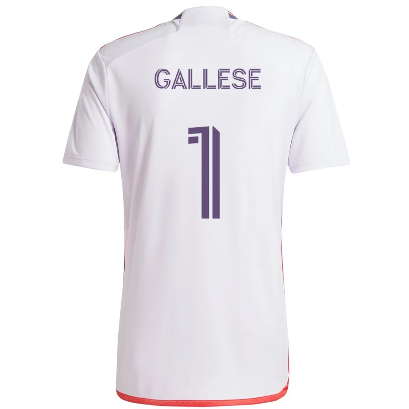 Danxen Criança Camisola Pedro Gallese #1 Branco Roxo Alternativa 2025/26 Camisa