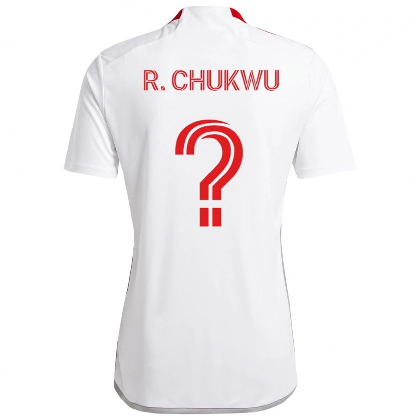 Danxen Criança Camisola Richard Chukwu #0 Branco Vermelho Alternativa 2025/26 Camisa