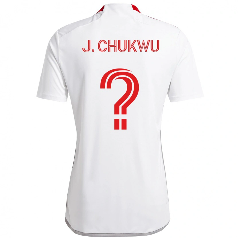 Danxen Criança Camisola Joses Chukwu #0 Branco Vermelho Alternativa 2025/26 Camisa