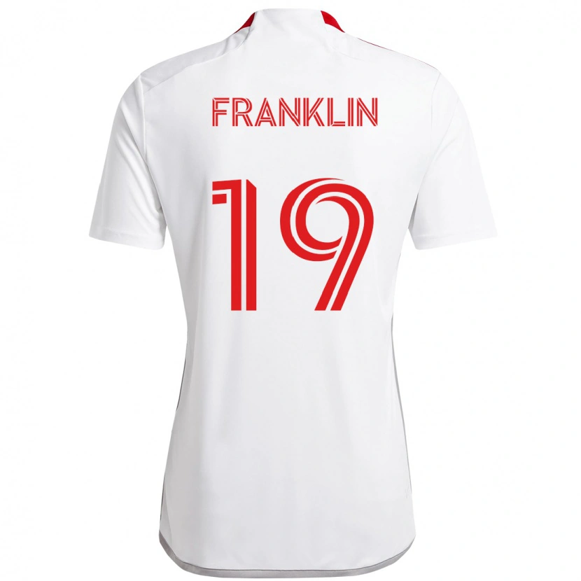 Danxen Criança Camisola Kobe Franklin #19 Branco Vermelho Alternativa 2025/26 Camisa