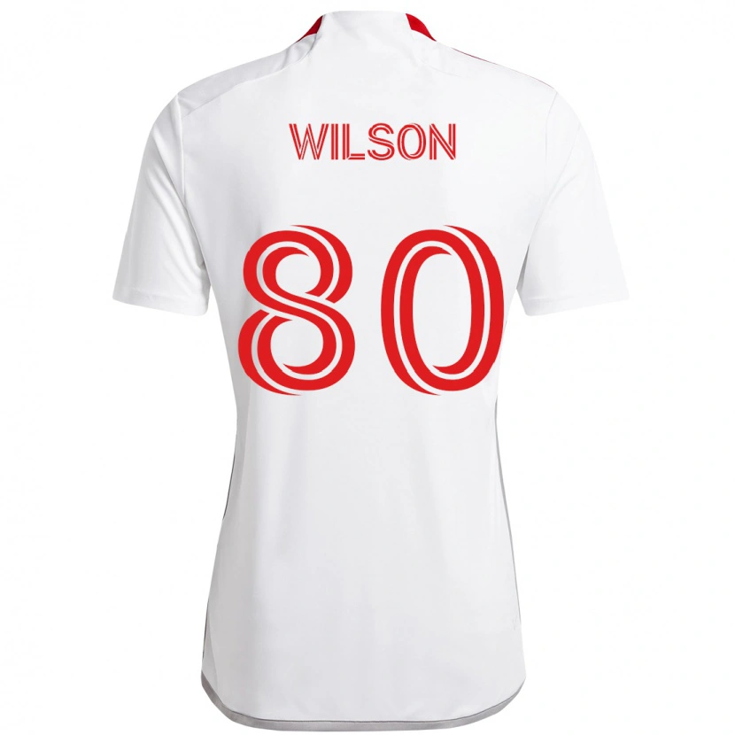 Danxen Criança Camisola Shafique Wilson #80 Branco Vermelho Alternativa 2025/26 Camisa