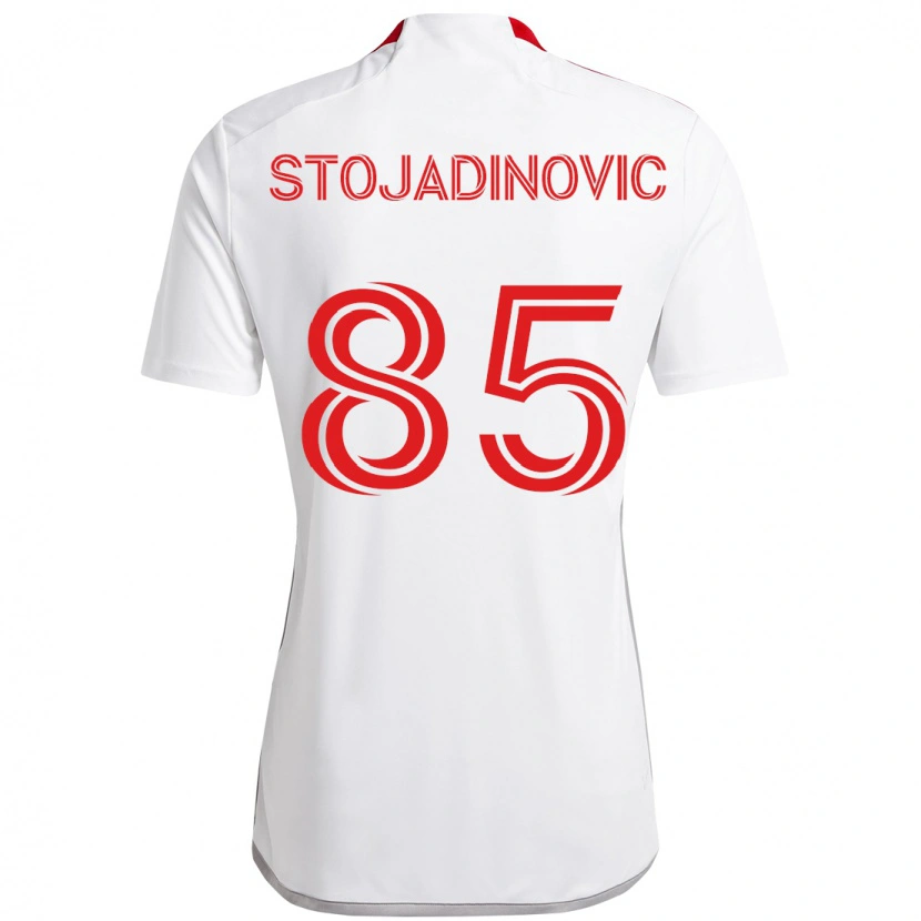 Danxen Criança Camisola Marko Stojadinovic #85 Branco Vermelho Alternativa 2025/26 Camisa