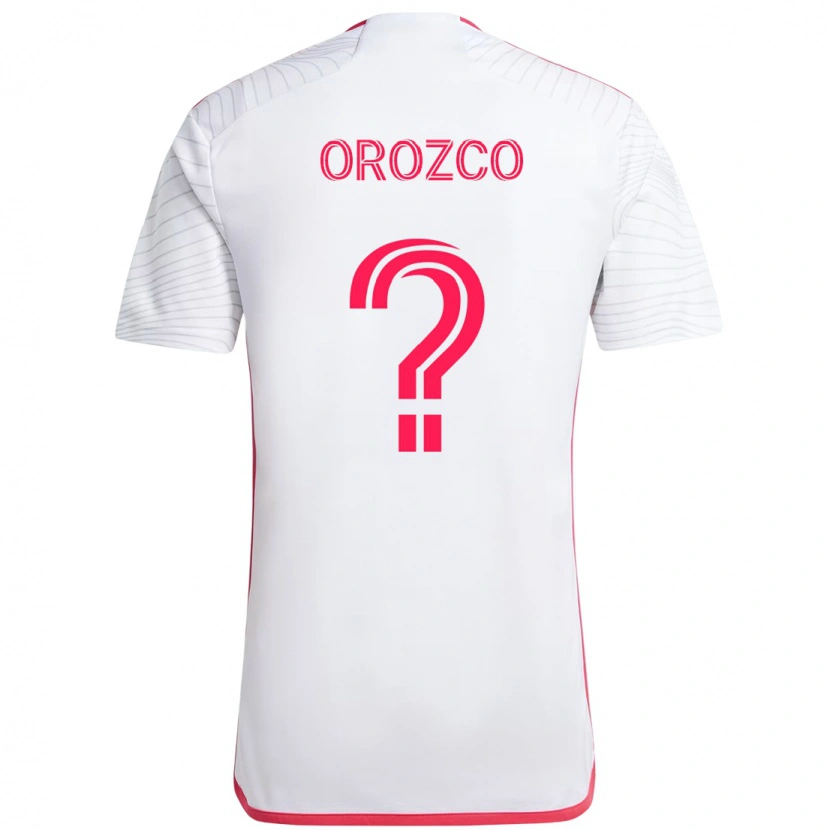 Danxen Criança Camisola Jaziel Orozco #0 Branco Magenta Alternativa 2025/26 Camisa