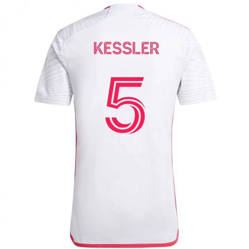 Danxen Criança Camisola Henry Kessler #5 Branco Magenta Alternativa 2025/26 Camisa
