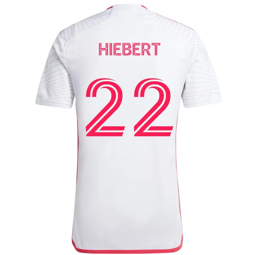 Danxen Criança Camisola Kyle Hiebert #22 Branco Magenta Alternativa 2025/26 Camisa