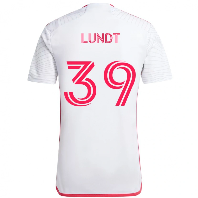 Danxen Criança Camisola Ben Lundt #39 Branco Magenta Alternativa 2025/26 Camisa