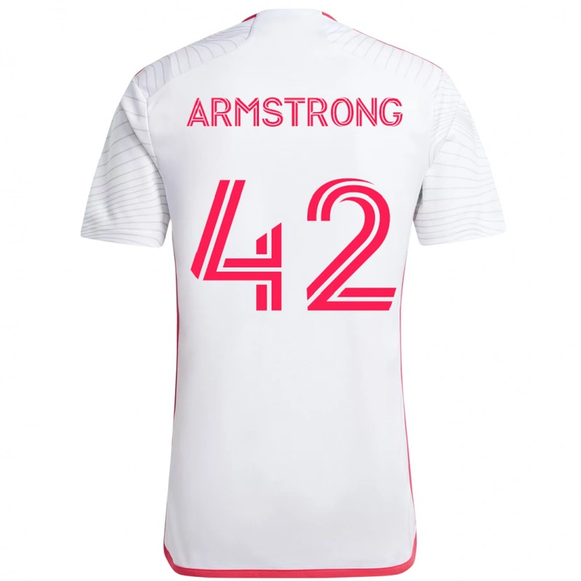 Danxen Criança Camisola Ezra Armstrong #42 Branco Magenta Alternativa 2025/26 Camisa