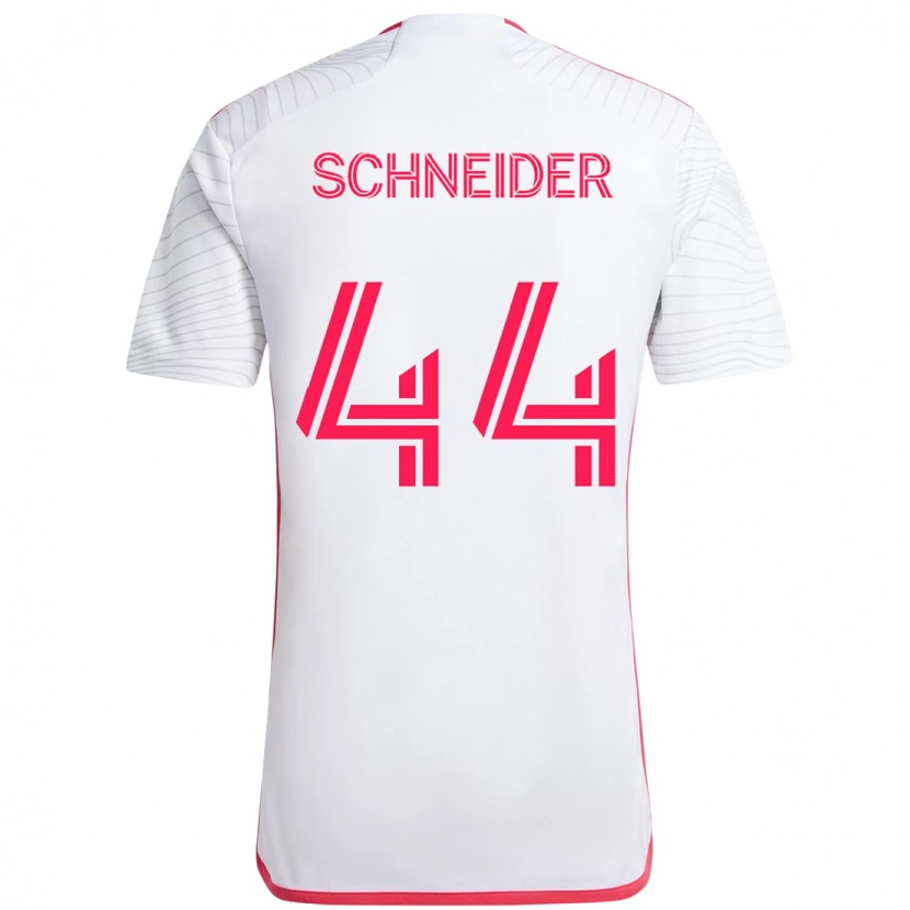 Danxen Criança Camisola Max Schneider #44 Branco Magenta Alternativa 2025/26 Camisa