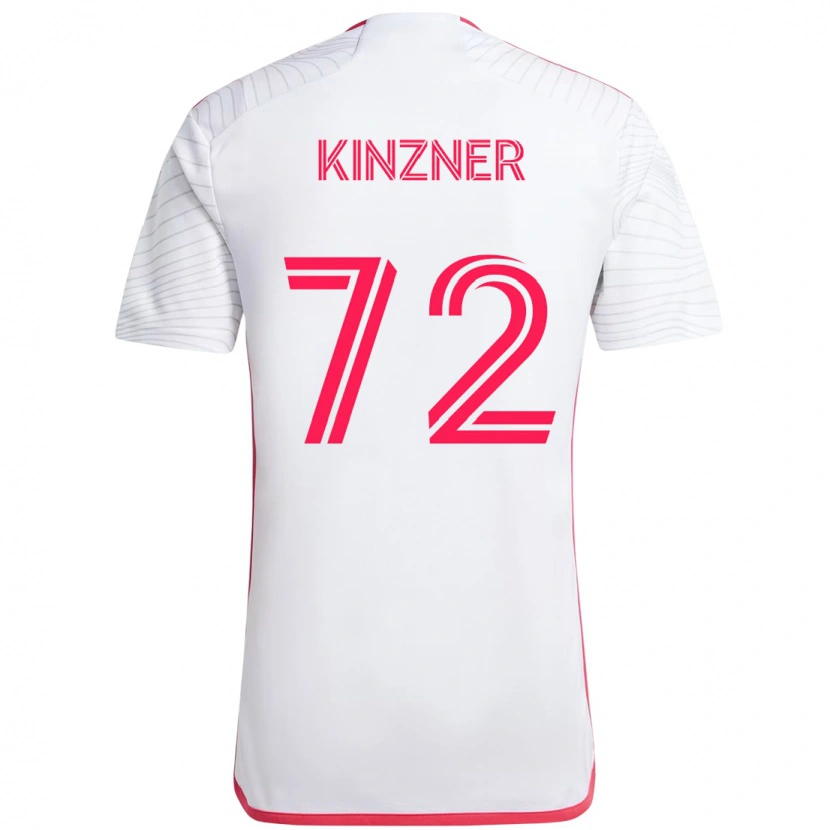 Danxen Criança Camisola Eric Kinzner #72 Branco Magenta Alternativa 2025/26 Camisa