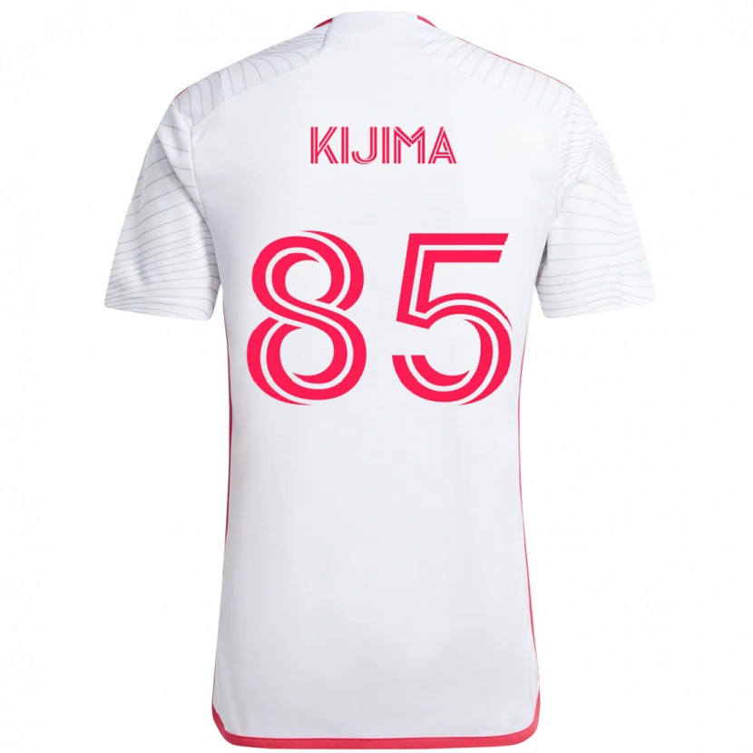 Danxen Criança Camisola Hosei Kijima #85 Branco Magenta Alternativa 2025/26 Camisa