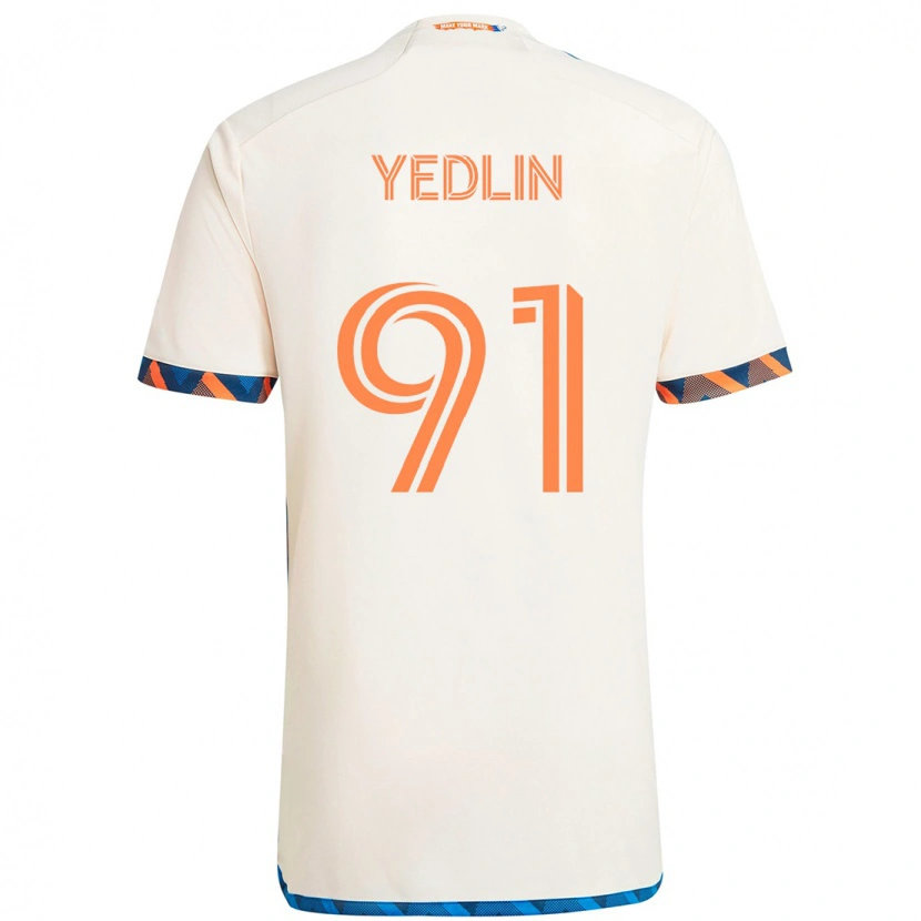 Danxen Criança Camisola Deandre Yedlin #91 Branco Azul Laranja Alternativa 2025/26 Camisa