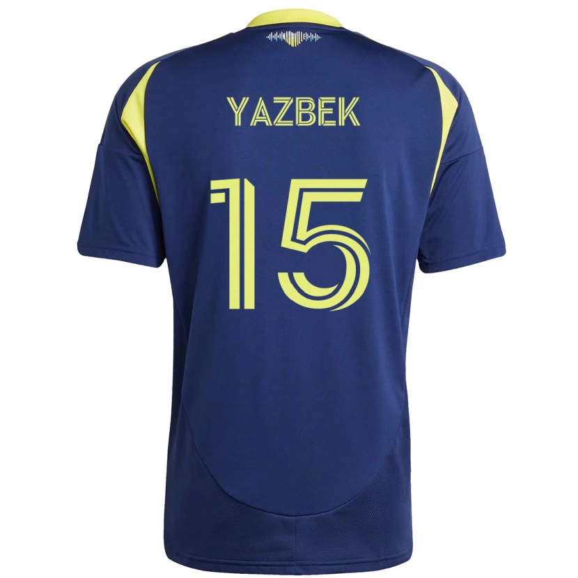 Danxen Criança Camisola Patrick Yazbek #15 Azul Marinho Amarelo Alternativa 2025/26 Camisa