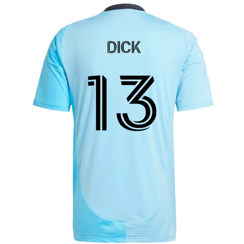 Danxen Criança Camisola Eric Dick #13 Azul Celeste Alternativa 2025/26 Camisa
