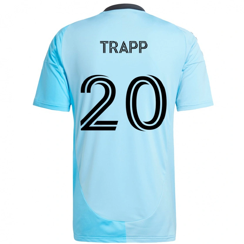 Danxen Criança Camisola Wil Trapp #20 Azul Celeste Alternativa 2025/26 Camisa
