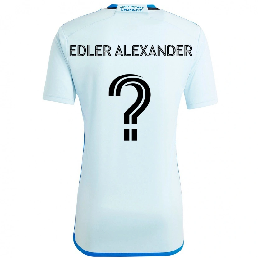 Danxen Criança Camisola Guesly Edler Alexander #0 Azul Celeste Azul Escuro Alternativa 2025/26 Camisa