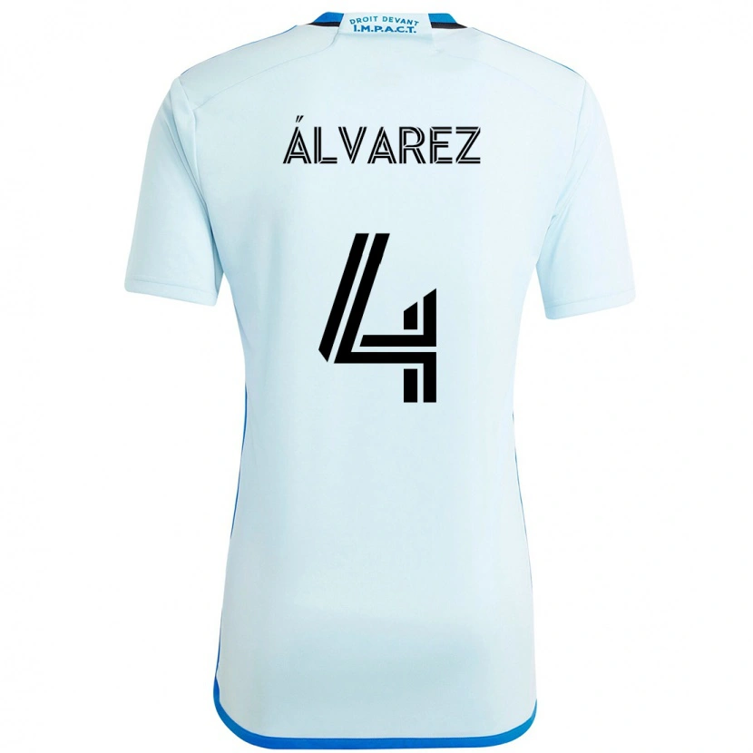 Danxen Criança Camisola Fernando Álvarez #4 Azul Celeste Azul Escuro Alternativa 2025/26 Camisa