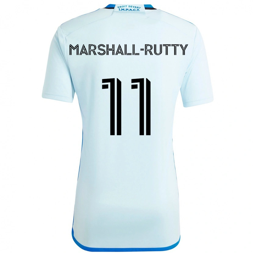 Danxen Criança Camisola Jahkeele Marshall-Rutty #11 Azul Celeste Azul Escuro Alternativa 2025/26 Camisa
