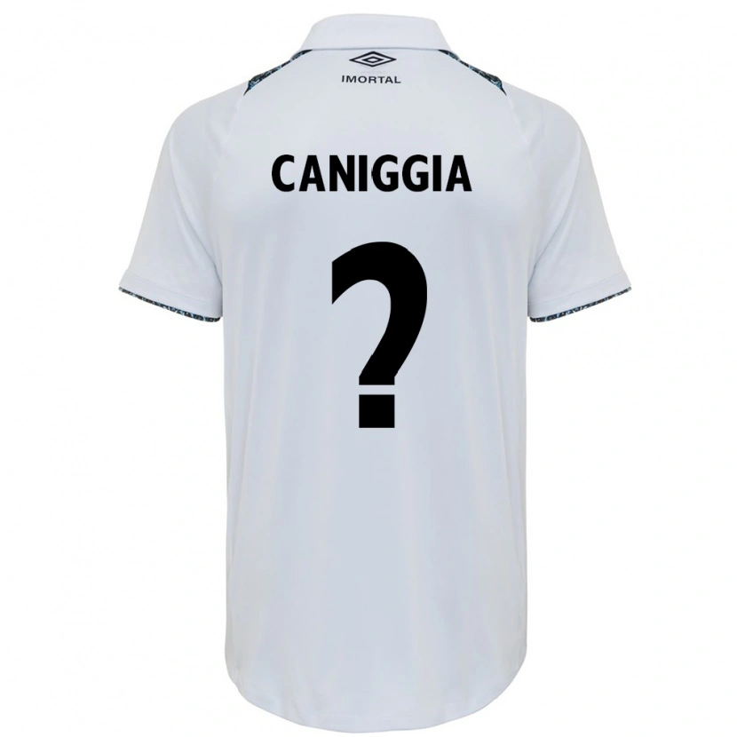 Danxen Criança Camisola Lucas Caniggia #0 Branco Azul Alternativa 2025/26 Camisa