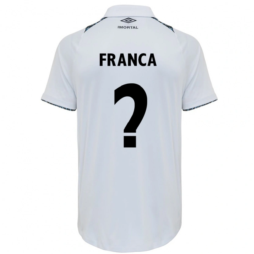 Danxen Criança Camisola Gui França #0 Branco Azul Alternativa 2025/26 Camisa