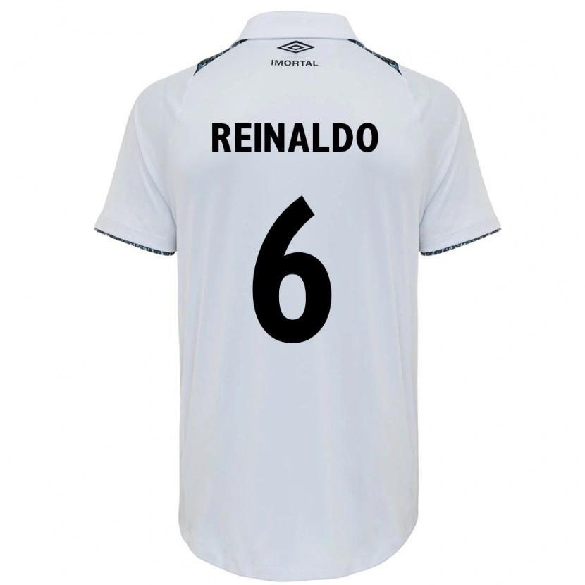 Danxen Criança Camisola Reinaldo #6 Branco Azul Alternativa 2025/26 Camisa
