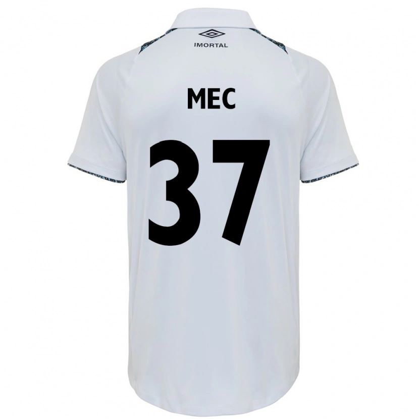 Danxen Criança Camisola Gabriel Mec #37 Branco Azul Alternativa 2025/26 Camisa