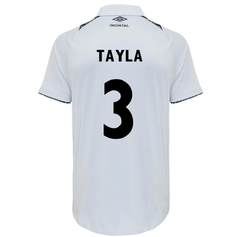 Danxen Criança Camisola Tayla #3 Branco Azul Alternativa 2025/26 Camisa