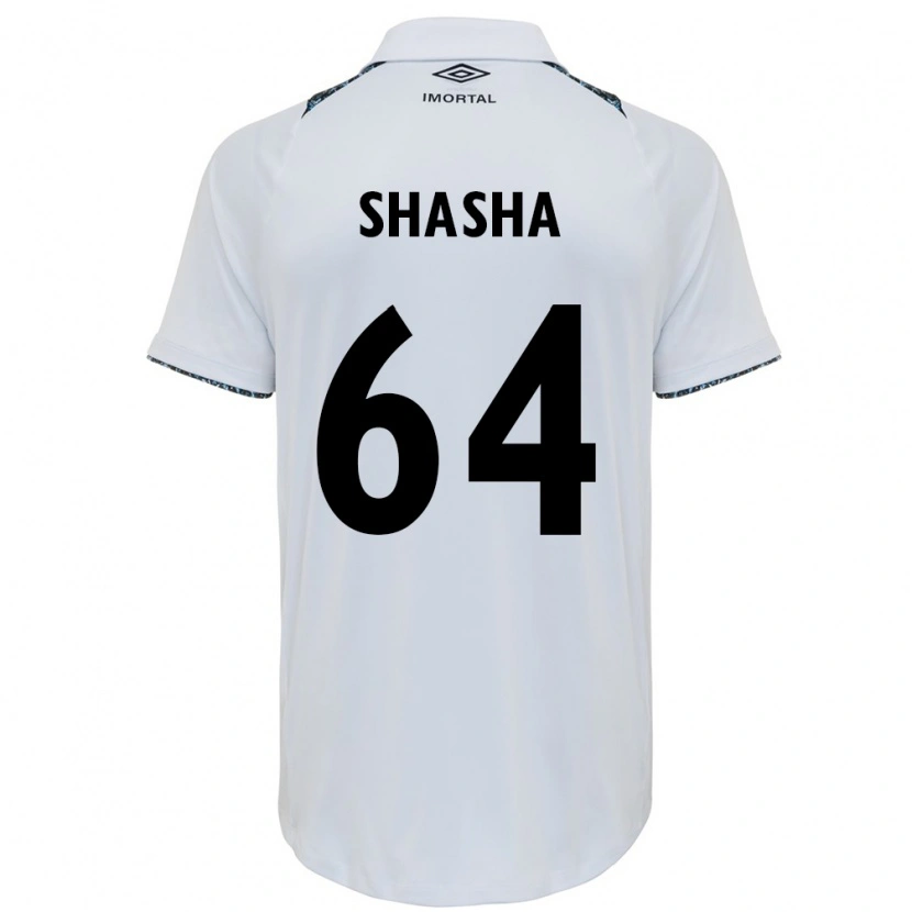 Danxen Criança Camisola Shashá #64 Branco Azul Alternativa 2025/26 Camisa