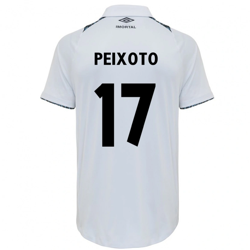 Danxen Criança Camisola Clarisse Benicio Peixoto #17 Branco Azul Alternativa 2025/26 Camisa