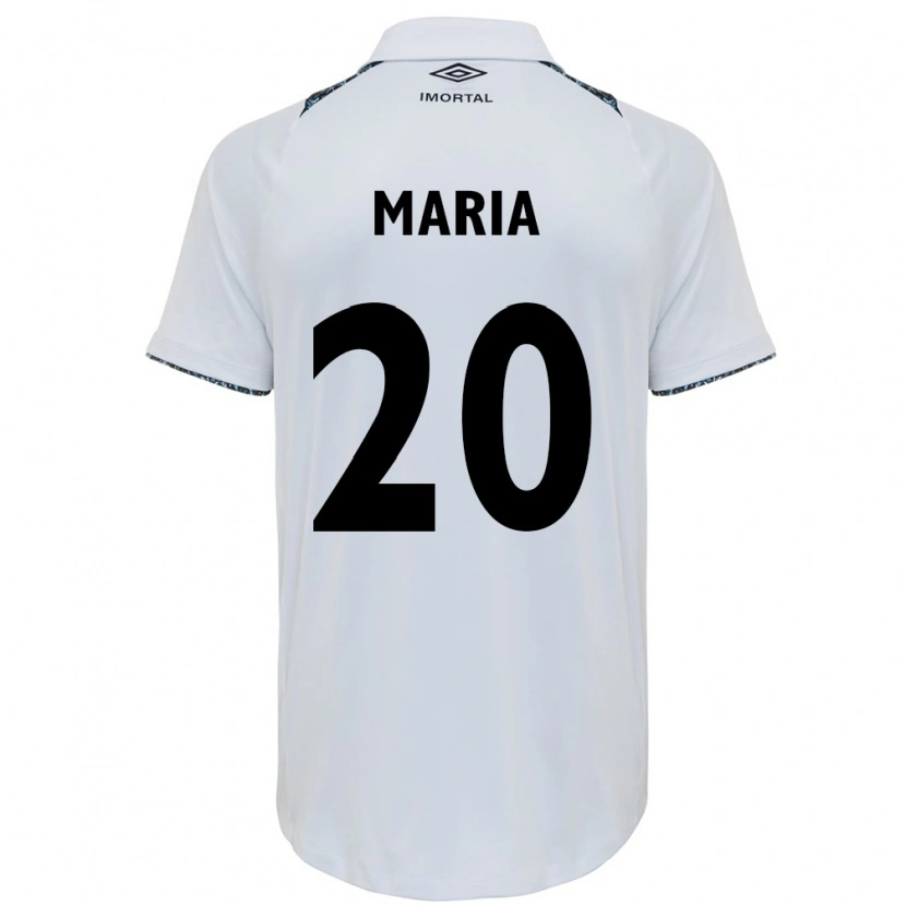 Danxen Criança Camisola Maria De Lourdes Ribeiro Silva #20 Branco Azul Alternativa 2025/26 Camisa