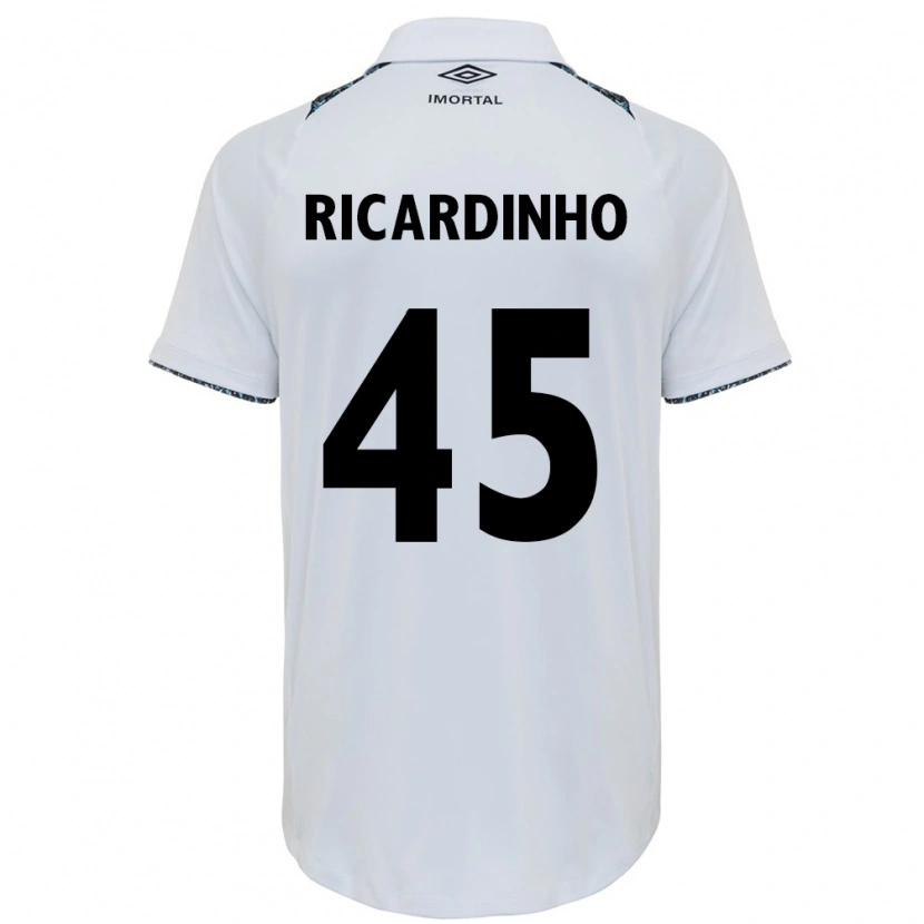Danxen Criança Camisola Ricardinho #45 Branco Azul Alternativa 2025/26 Camisa
