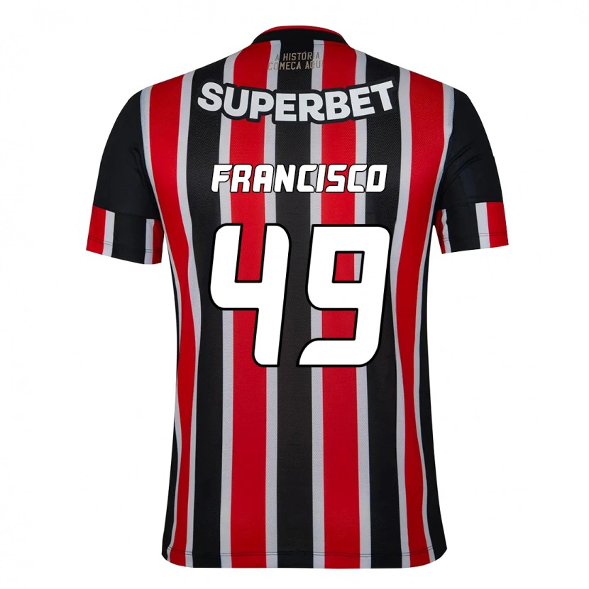 Danxen Criança Camisola Ryan Francisco #49 Preto Vermelho Alternativa 2025/26 Camisa