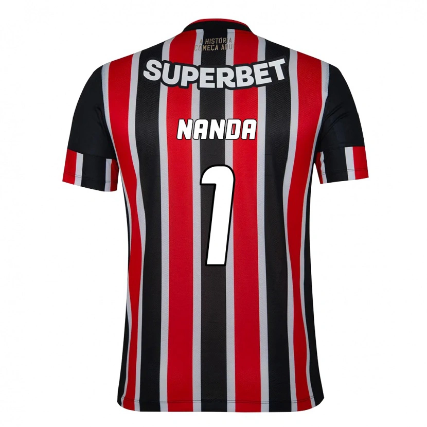 Danxen Criança Camisola Nanda #1 Preto Vermelho Alternativa 2025/26 Camisa