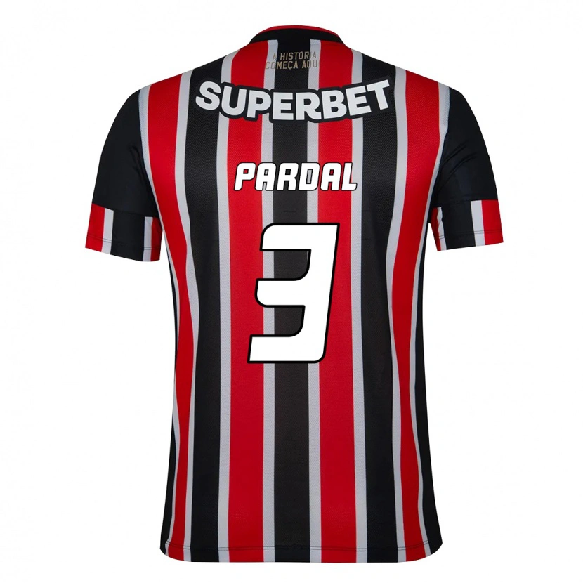 Danxen Criança Camisola Pardal #3 Preto Vermelho Alternativa 2025/26 Camisa