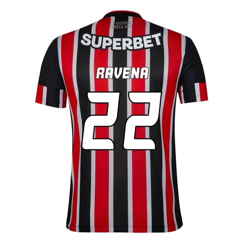 Danxen Criança Camisola Ravena #22 Preto Vermelho Alternativa 2025/26 Camisa