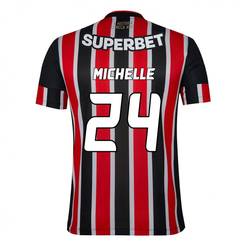 Danxen Criança Camisola Michelle #24 Preto Vermelho Alternativa 2025/26 Camisa