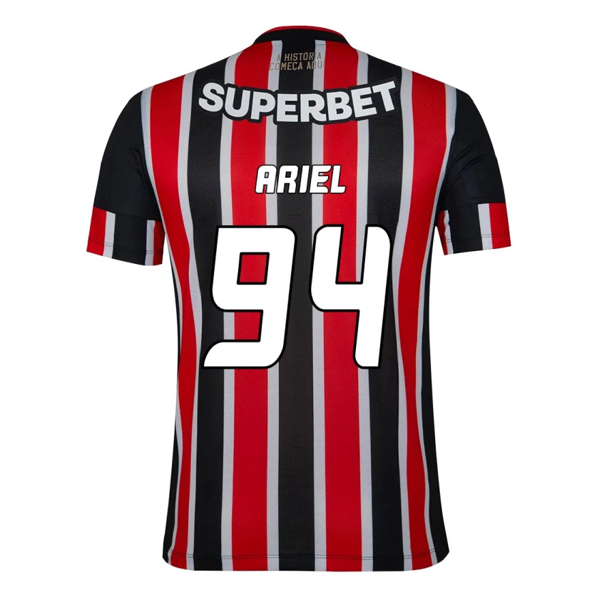 Danxen Criança Camisola Ariel #94 Preto Vermelho Alternativa 2025/26 Camisa