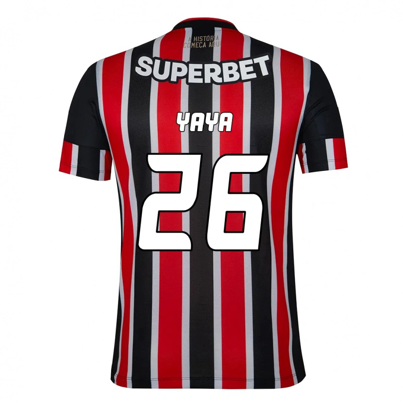 Danxen Criança Camisola Yaya #26 Preto Vermelho Alternativa 2025/26 Camisa