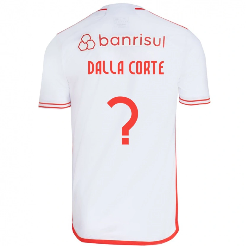Danxen Criança Camisola João Dalla Corte #0 Branco Vermelho Alternativa 2025/26 Camisa